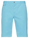 Pt Torino Pressed-crease Bermuda Shorts In Blue