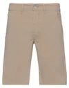 Daniele Alessandrini Man Shorts & Bermuda Shorts Sand Size 29 Cotton, Elastane In Beige