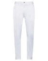 Eredi Del Duca Man Pants White Size 30 Cotton, Elastane