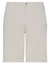 Brooksfield Man Shorts & Bermuda Shorts Beige Size 38 Cotton, Elastane