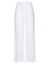 Fabiana Filippi Distressed Straight-leg Turn-up Wide Jeans In White