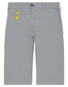 Manuel Ritz Man Shorts & Bermuda Shorts Grey Size 28 Cotton, Elastane