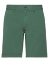 Sun 68 Man Shorts & Bermuda Shorts Green Size 29 Cotton, Elastane