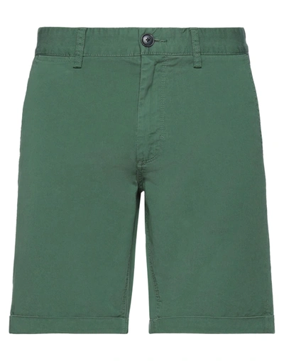 Sun 68 Man Shorts & Bermuda Shorts Green Size 32 Cotton, Elastane