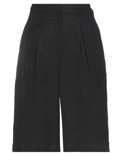 L'autre Chose L' Autre Chose Woman Shorts & Bermuda Shorts Black Size 6 Cupro, Viscose In Black