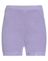 Vicolo Woman Shorts & Bermuda Shorts Light Purple Size Onesize Cotton