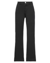 People (+)  Woman Pants Black Size 6 Cotton, Elastane