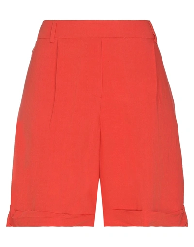 Kaos Jeans Woman Shorts & Bermuda Shorts Orange Size 4 Viscose, Linen