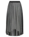 Fabiana Filippi Metallic Jersey Midi Skirt In Silver