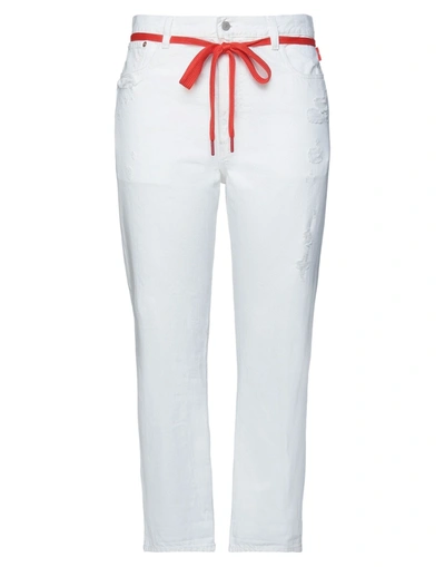 DENIMIST DENIMIST WOMAN JEANS WHITE SIZE 29 COTTON,13670264EH 6