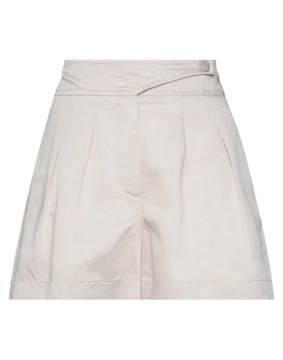8pm Woman Shorts & Bermuda Shorts Beige Size S Viscose, Linen In Beige