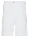 Barba Napoli Man Shorts & Bermuda Shorts White Size 35 Cotton, Elastane