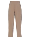 Le Tricot Perugia Cropped Pants In Khaki