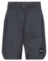 Numero 00 Man Shorts & Bermuda Shorts Black Size S Cotton, Polyester, Polyamide