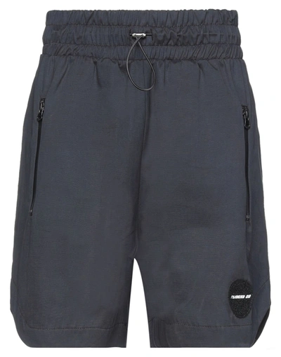 Numero 00 Man Shorts & Bermuda Shorts Black Size Xxl Cotton, Polyester, Polyamide