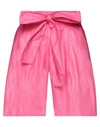 Pepita Woman Shorts & Bermuda Shorts Fuchsia Size 8 Cotton, Polyester In Pink