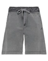 Crossley Man Shorts & Bermuda Shorts Lead Size Xxl Cotton, Elastane