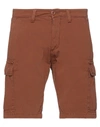 Modfitters Man Shorts & Bermuda Shorts Brown Size 30 Cotton In Brown