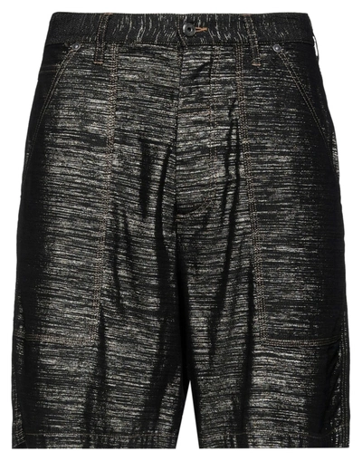 Just Cavalli Man Shorts & Bermuda Shorts Black Size 30 Cotton, Viscose, Polyester, Polyamide