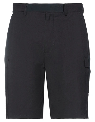 Just Cavalli Man Shorts & Bermuda Shorts Black Size 36 Cotton, Polyamide, Elastane
