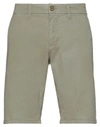 Impure Man Shorts & Bermuda Shorts Sage Green Size 40 Cotton, Elastane
