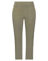Dondup Woman Pants Military Green Size 4 Cotton, Elastane In Green