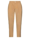 People (+)  Woman Pants Camel Size 8 Cotton, Elastane In Beige