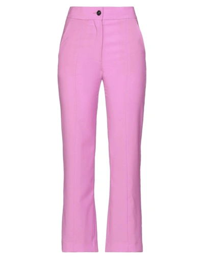 Msgm Pants In Purple