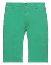 Manuel Ritz Man Shorts & Bermuda Shorts Emerald Green Size 32 Cotton, Elastane