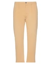 People (+)  Man Pants Camel Size 36 Cotton, Elastane In Beige