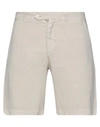 Drumohr Man Shorts & Bermuda Shorts Beige Size L Linen