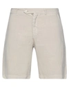 Drumohr Man Shorts & Bermuda Shorts Beige Size L Linen In Beige