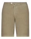 Drumohr Man Shorts & Bermuda Shorts Military Green Size S Linen