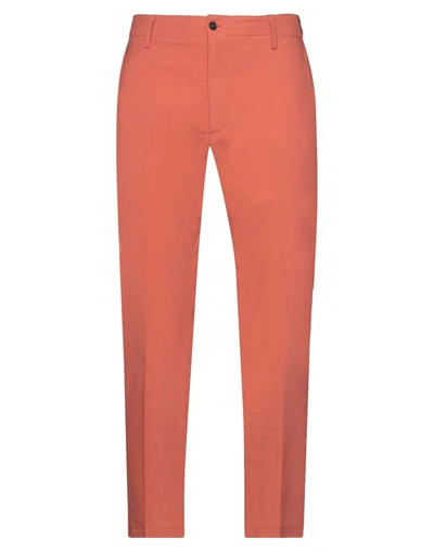 Beaucoup .., Man Pants Rust Size 30 Cotton, Elastane In Red