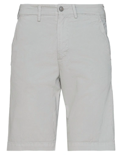 40weft Man Shorts & Bermuda Shorts Grey Size 40 Cotton