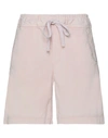 Crossley Man Shorts & Bermuda Shorts Light Pink Size Xxl Cotton, Elastane