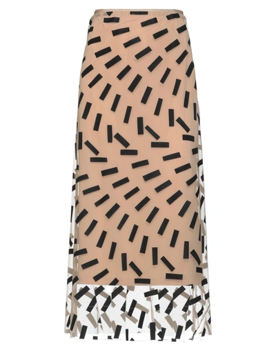 Maison Margiela Long Skirts In Beige