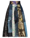 DOLCE & GABBANA DOLCE & GABBANA WOMAN MIDI SKIRT BLUE SIZE 2 SYNTHETIC FIBERS, COTTON, METALLIC POLYESTER, SILK,13682258SE 4