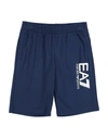 Ea7 Kids' Shorts & Bermuda Shorts In Dark Blue