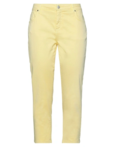 Fifty Four Cropped Pants In Yellow