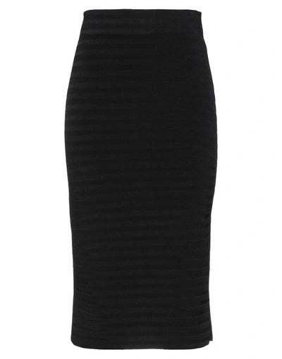 Emporio Armani Midi Skirts In Black