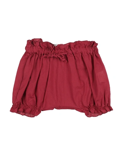 De Cavana Kids'  Newborn Girl Shorts & Bermuda Shorts Brick Red Size 3 Cotton