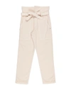 L:ú L:ú By Miss Grant Kids' Pants In Beige