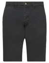 Impure Man Shorts & Bermuda Shorts Black Size 38 Cotton, Elastane