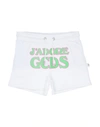 Gcds Mini Kids' Shorts & Bermuda Shorts In White
