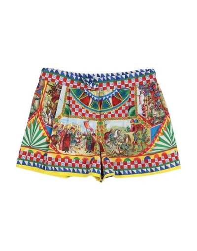 Dolce & Gabbana Kids' Shorts & Bermuda Shorts In Yellow