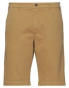 40weft Man Shorts & Bermuda Shorts Camel Size 26 Cotton In Beige