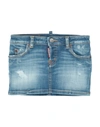 Dsquared2 Denim Skirts In Blue