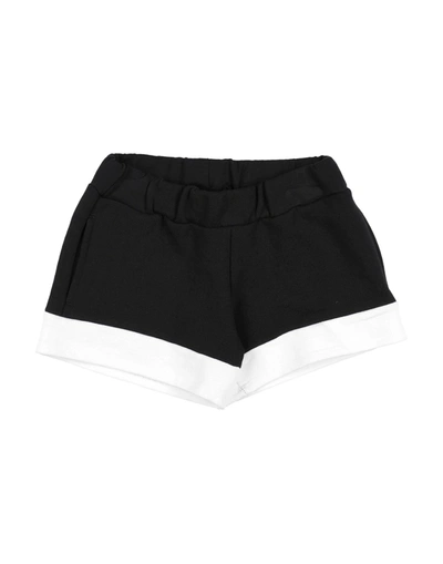 Kappa Kids'  Toddler Girl Shorts & Bermuda Shorts Black Size 4 Cotton, Polyester