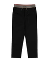 Burberry Icon Stripe Drawstring Trousers In Black